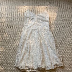 Backless Lace Skater Dress